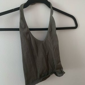 Out From Under Urban Outfitters Green Halter Top